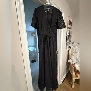 Modcloth Elegant Black Maxi Dress